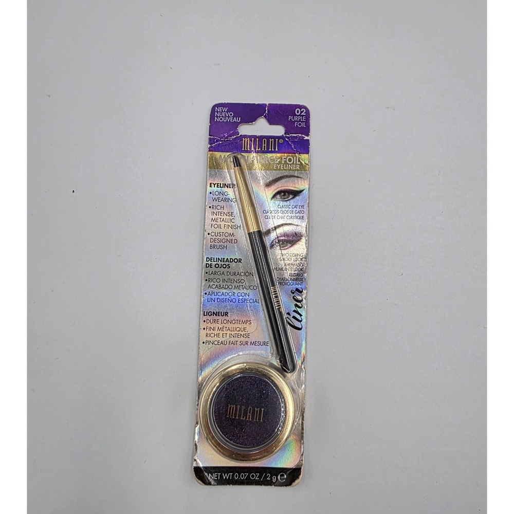 Milani Fierce Foil Eyeliner 02 Purple Foil 0.07 oz. New & Sealed